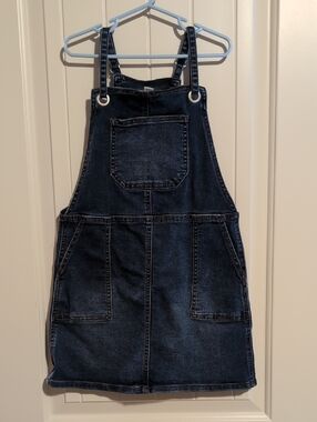 Girls Cat & Jack Dark Wash Denim Overall Dress